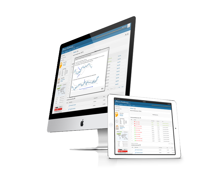 blue sky binary dashboard